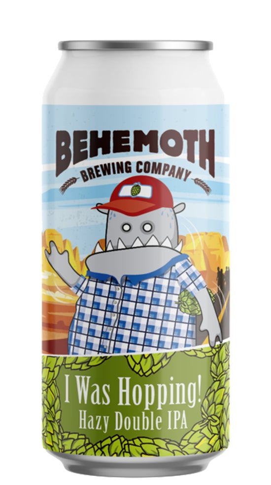 Behemoth I Was Hopping Double Hazy IPA 440ml can