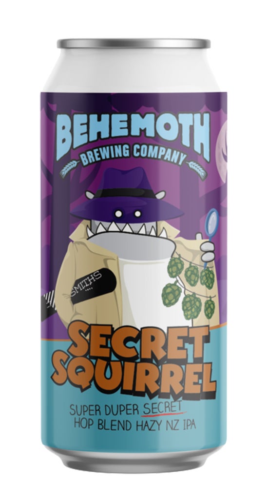 Behemoth Secret Squirrel Hop Blend Hazy IPA 440ml can