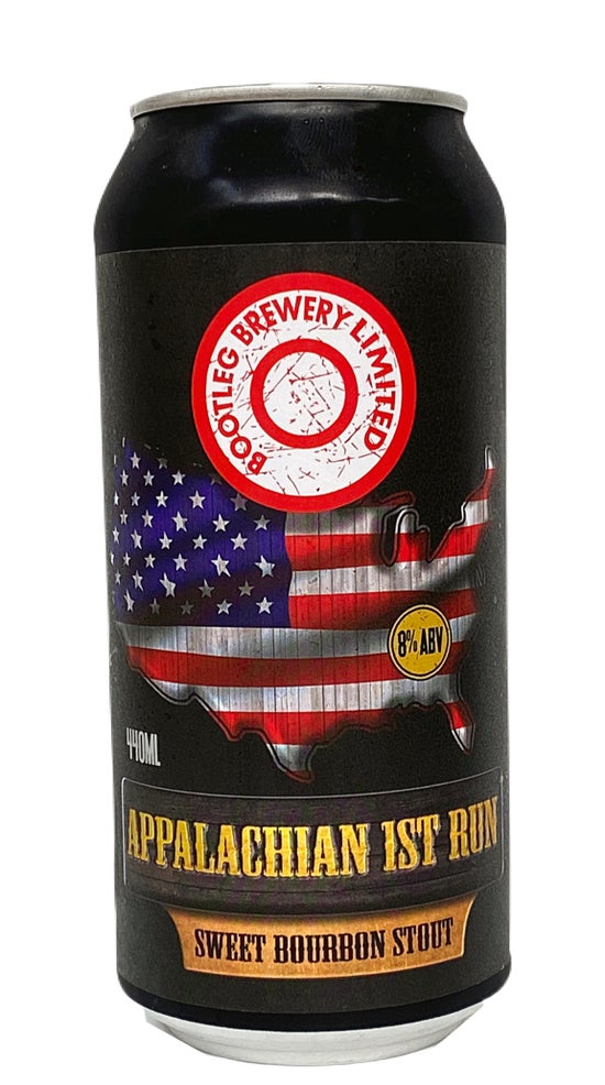 Bootleg Brewery Appalachian 1st Run Sweet Bourbon Stout 440ml can