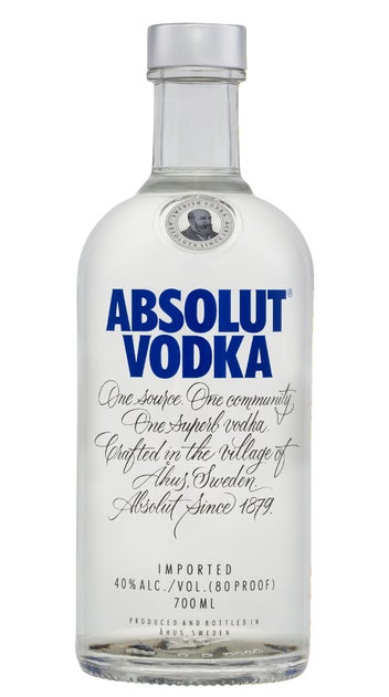 Absolut Vodka 700ml bottle
