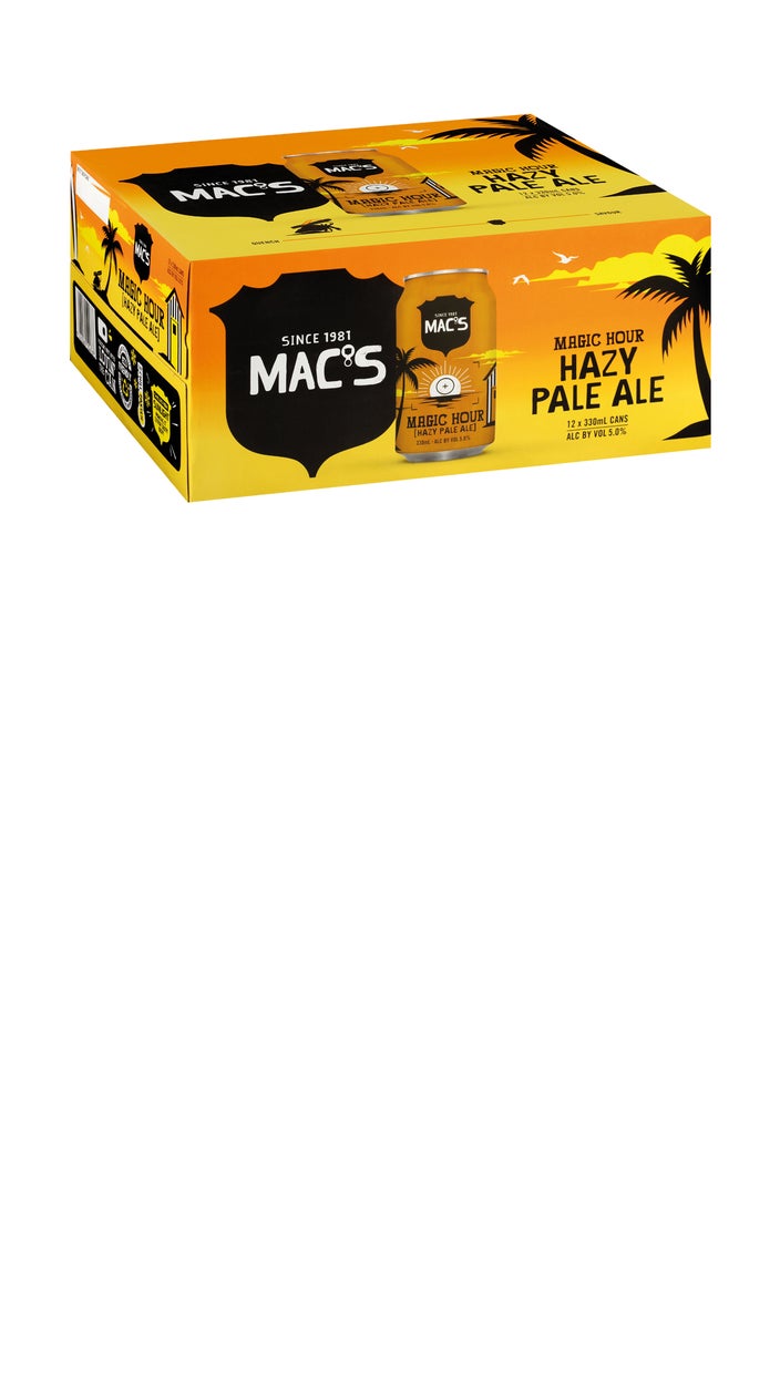 Mac's Magic Hour Hazy Pale Ale 12 pack 330ml can Fine Wine Delivery