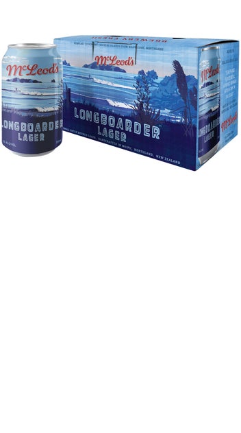  McLeod's Longboarder Lager 6pk 330ml cans