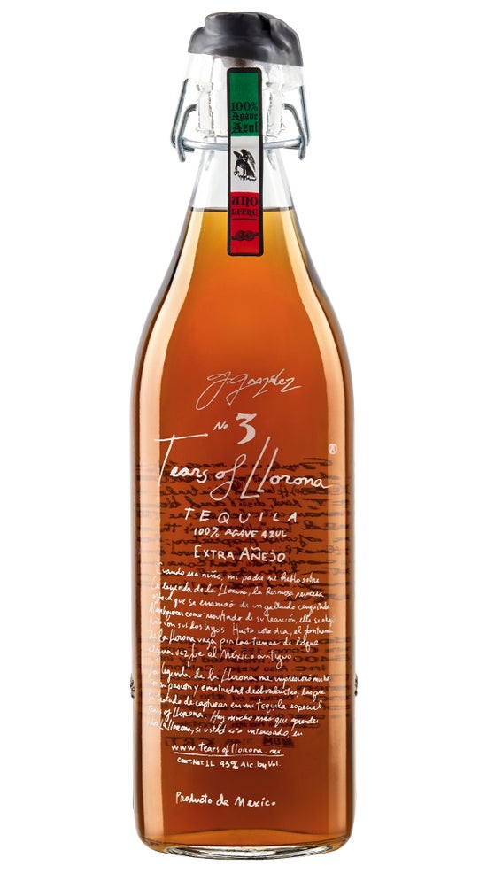 Tears of Llorona Extra Anejo Tequila 1 Litre bottle