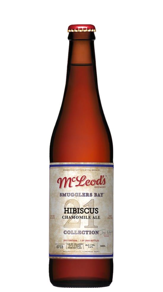 McLeod's 'Smugglers Bay' Hibiscus Chamomile Ale 500ml bottle