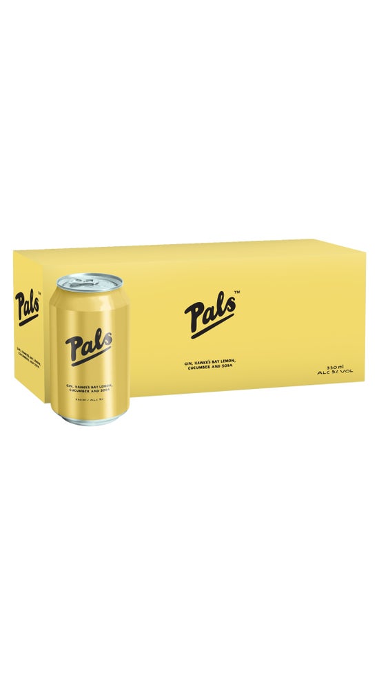 Pals Gin, Hawke's Bay Lemon, Cucumber & Soda 10pk 330ml cans