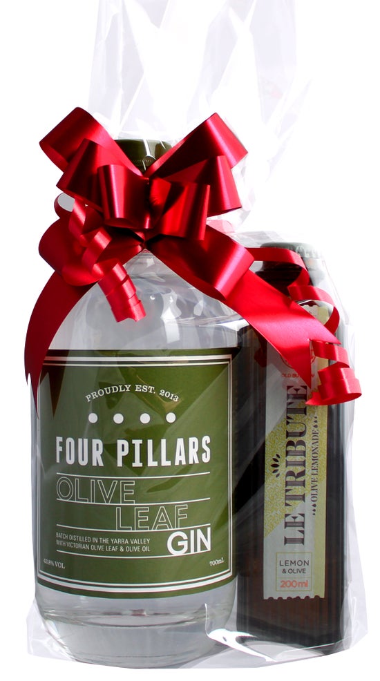 Four Pillars Olive Leaf Gin 700ml & Le Tribute Olive Lemonade Pack