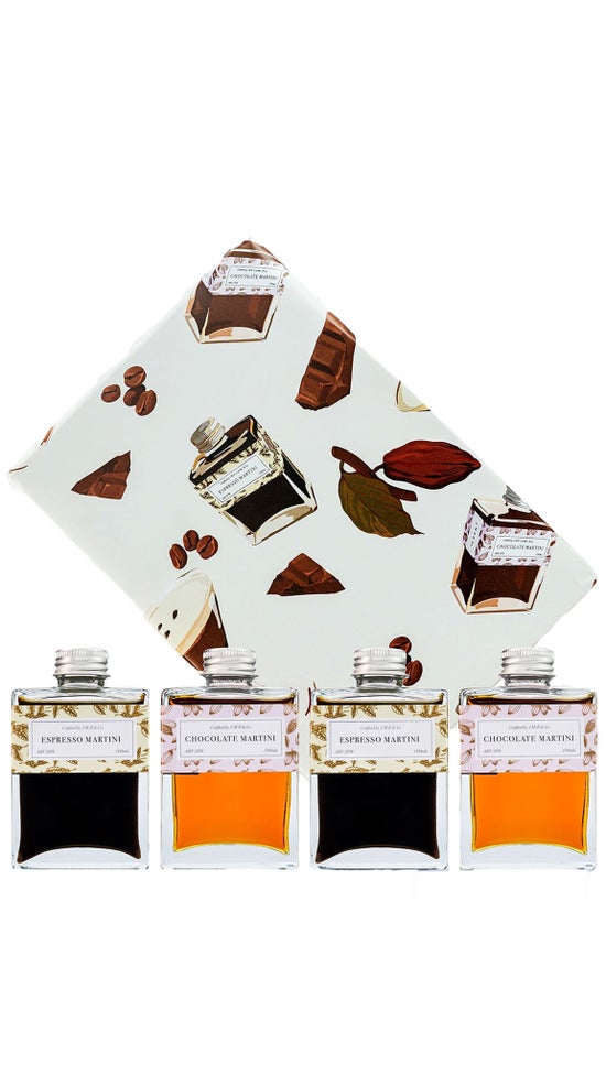 JMR Cocktail & Co Espresso & Chocolate Martini Gift Set 4x100ml gift set