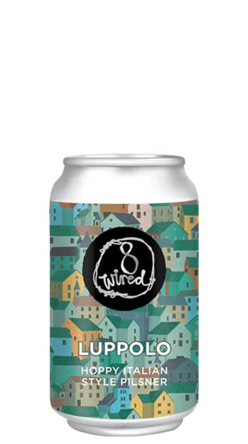  8 Wired Luppolo Italian Pilsner 330ml can