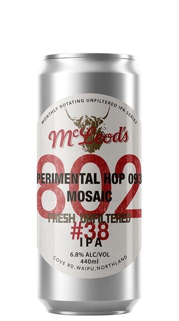  McLeod's 802#38 Unfiltered IPA 440ml can