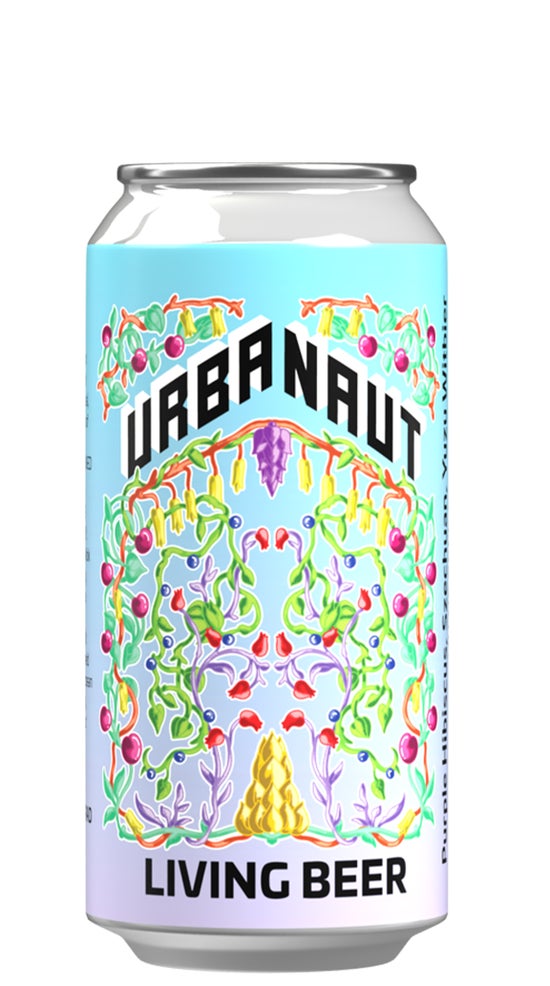 Urbanaut Living beer 3 - Purple hibiscus, Szuchuan, Yuzi Witbier 440ml can