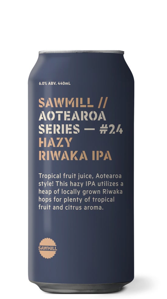 Sawmill Aotearoa IPA Series #24 - Riwaka Hazy IPA 440ml can