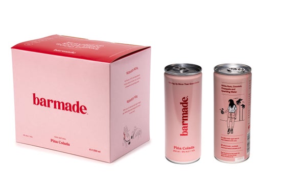 Barmade Cocktails Pina Colada 6pk 250ml cans