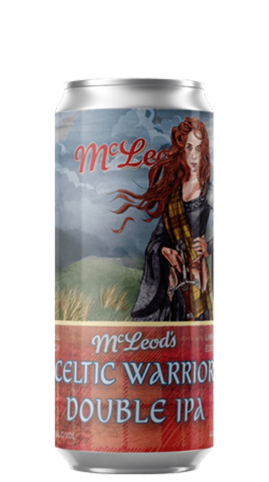 McLeod's Celtic Warrior Hazy DIPA 440ml can