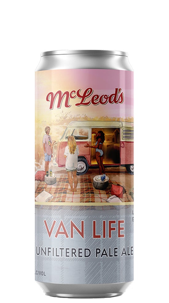 McLeod's Van Life Unfiltered Pale Ale 440ml can