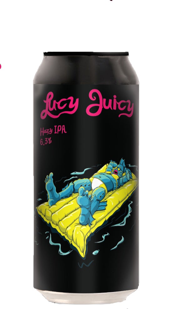 Double Vision Lucy Juicy Hazy IPA 440ml can