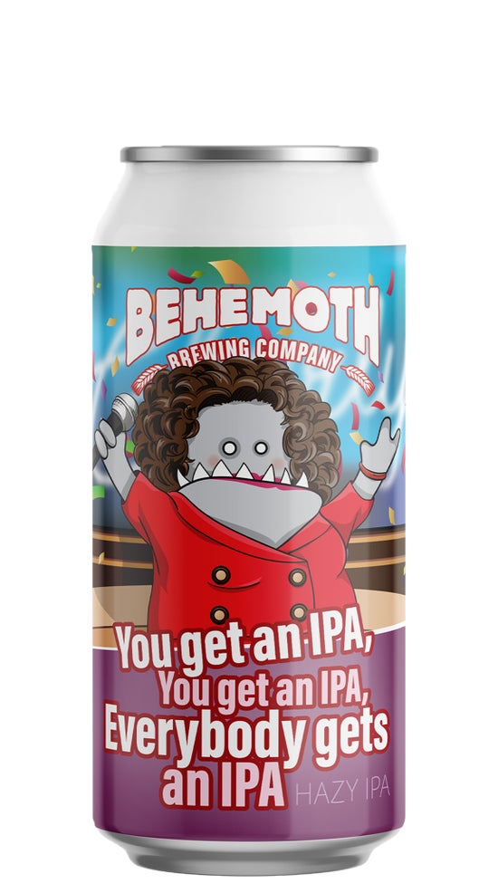 Behemoth Everybody gets an IPA Hazy IPA 440ml can