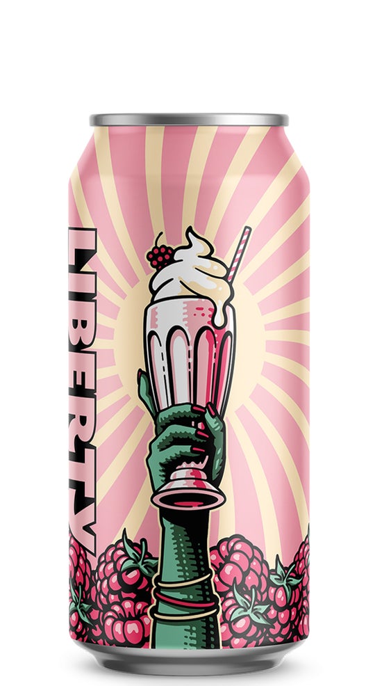 Liberty Raspberry Roller Milkshake Sour 440ml can