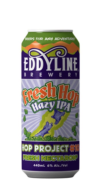  Eddyline Hop Project #10 Fresh Hop Nectaron Hazy IPA 440ml can
