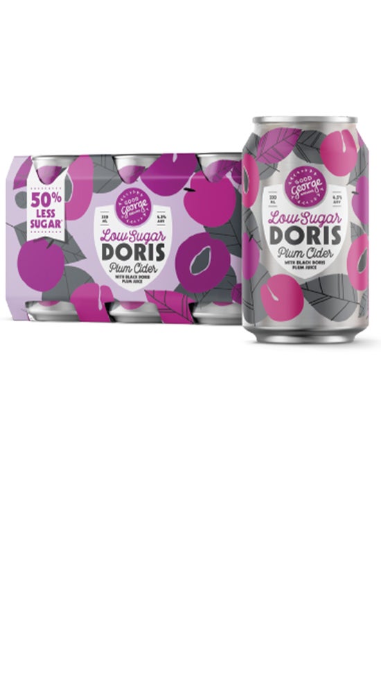 Good George Low Sugar Doris Plum Cider 6pk cans