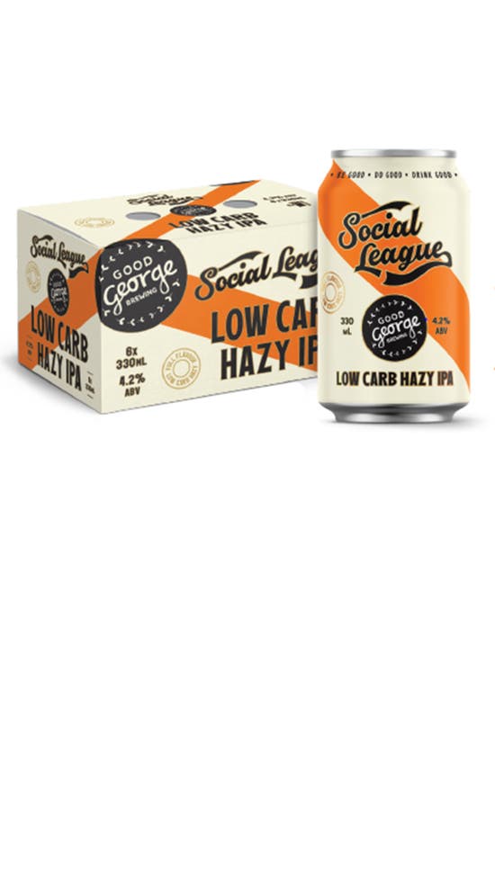 Good George Social League Low Carb Hazy IPA 6 pack