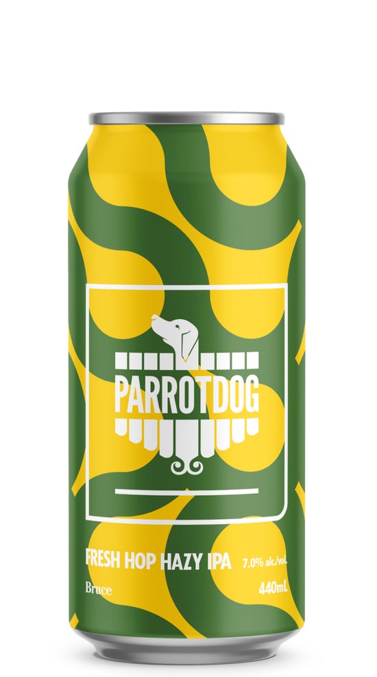 Parrotdog Bruce Fresh Hop Hazy Nectaron & Riwaka IPA 440ml can