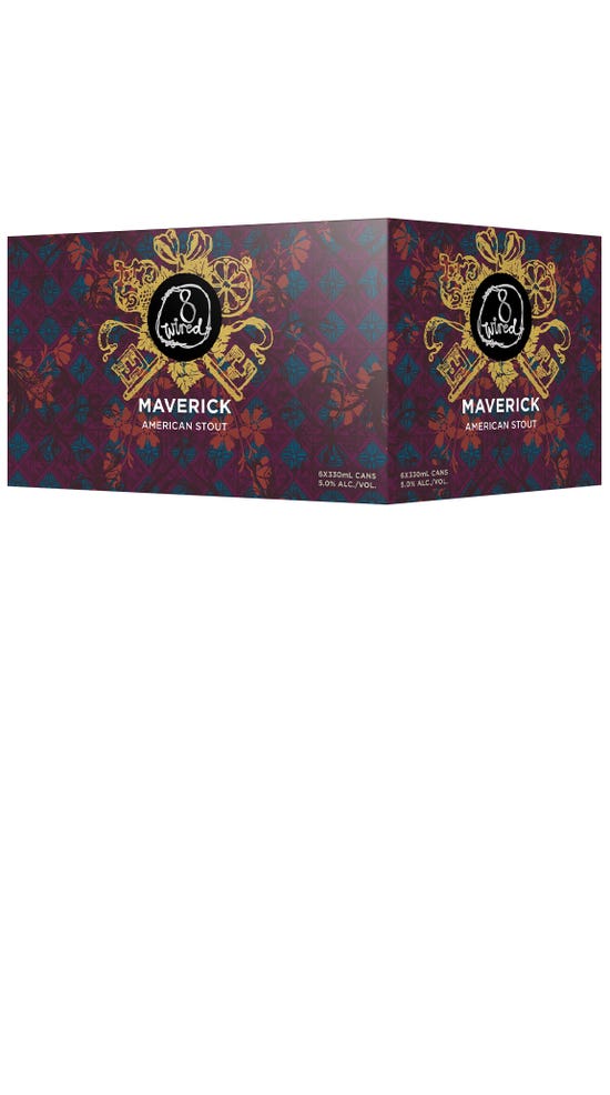 8 Wired Maverick Stout 6 pack