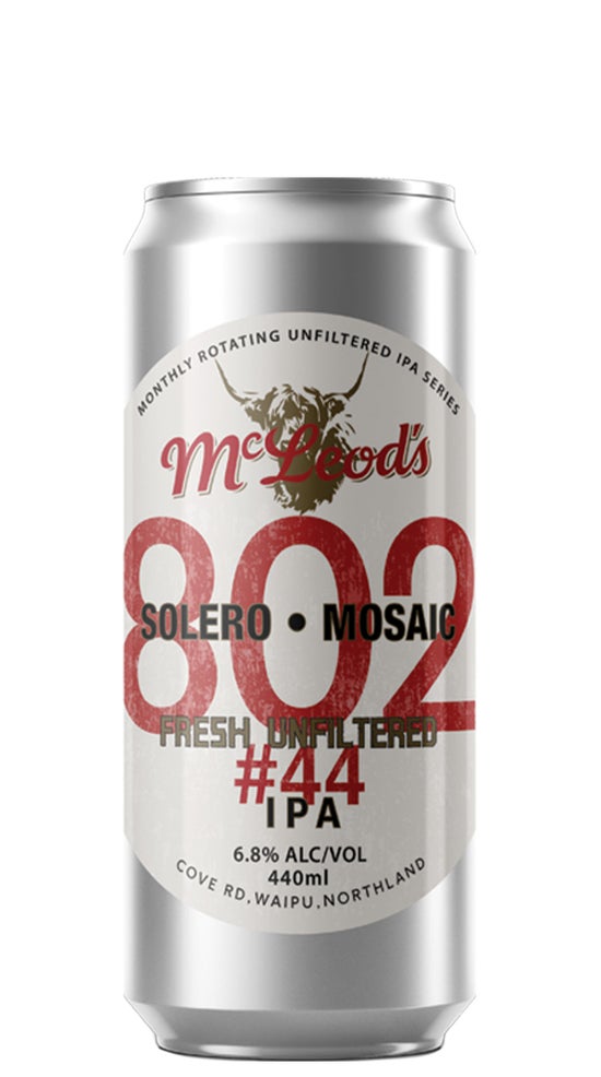 McLeod's 802 #44 Unfiltered IPA 440ml