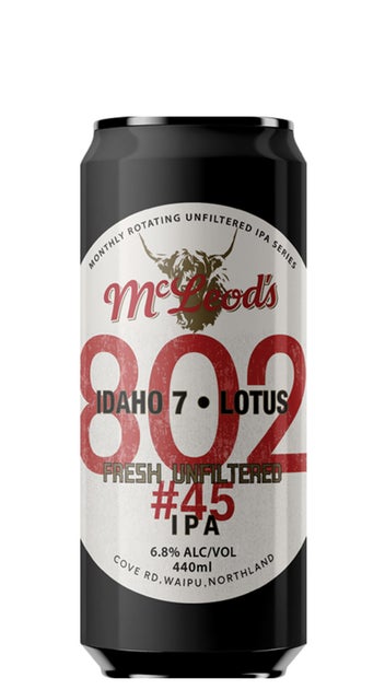  McLeod's 802 #45 Unfiltered IPA