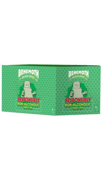 Behemoth Responsibly Non Alcoholic Hazy IPA 6 pack