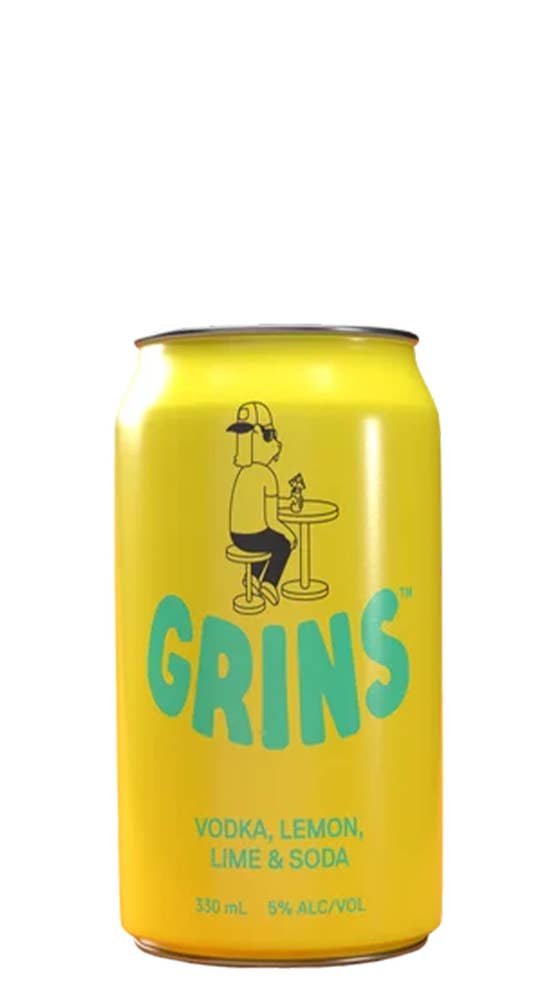Grins - Vodka Lemon Lime Soda 10pk