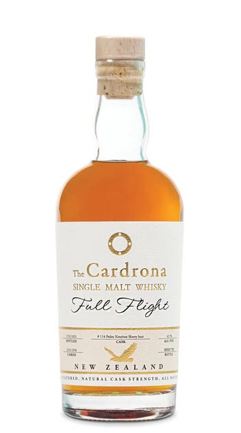  Cardrona Distillery - Full Flight 7yr old ex-Sherry Cask Whisky 375ml bottle