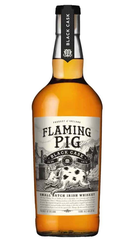Flaming Pig Black Cask Irish Whiskey
