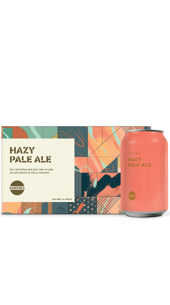 Sawmill Hazy Pale Ale 6 pack cans