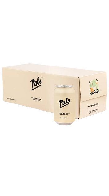  Pals Vodka, Pink Guava, Lime and Soda 10 pack 330ml cans