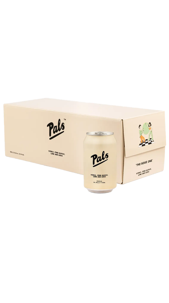 Pals Vodka Pink Guava, Lime and Soda 10 pack 330ml cans