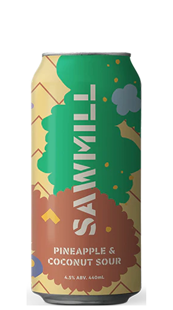  Sawmill Pineapple &amp; Coconut Sour 4.5% 440ml Can
