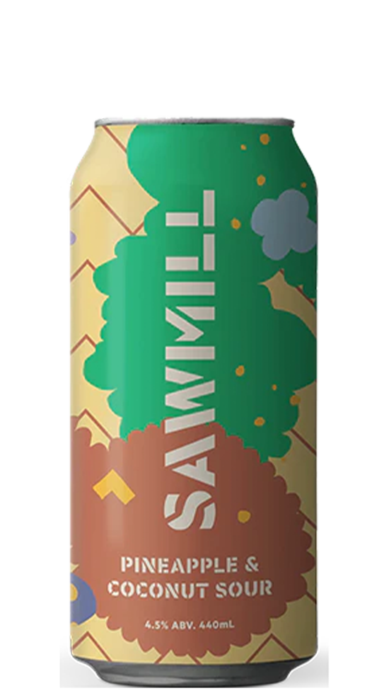Sawmill Pineapple & Coconut Sour 4.5% 440ml Can