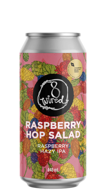  8 Wired Raspberry Hop Salad - Raspberry Hazy IPA 6.0% 440ml Can