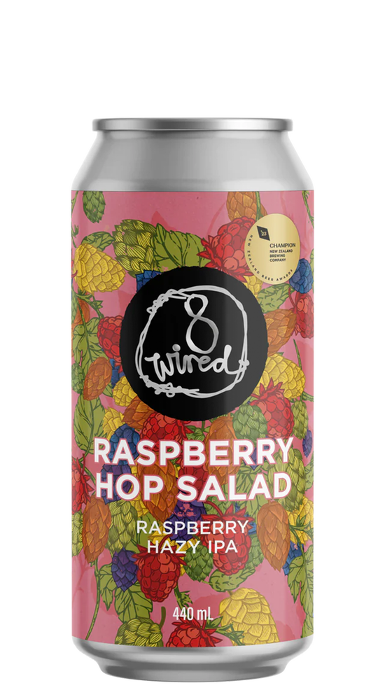 8 Wired Raspberry Hop Salad - Raspberry Hazy IPA 6.0% 440ml Can