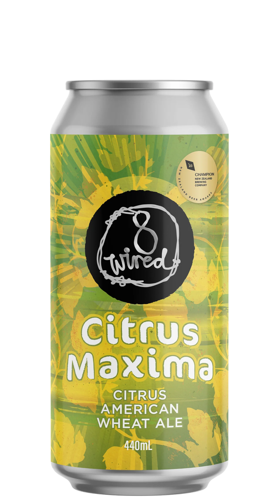 8 Wired Citrus Maxima - Citrus American Wheat Ale - 5.0% 440ml Can