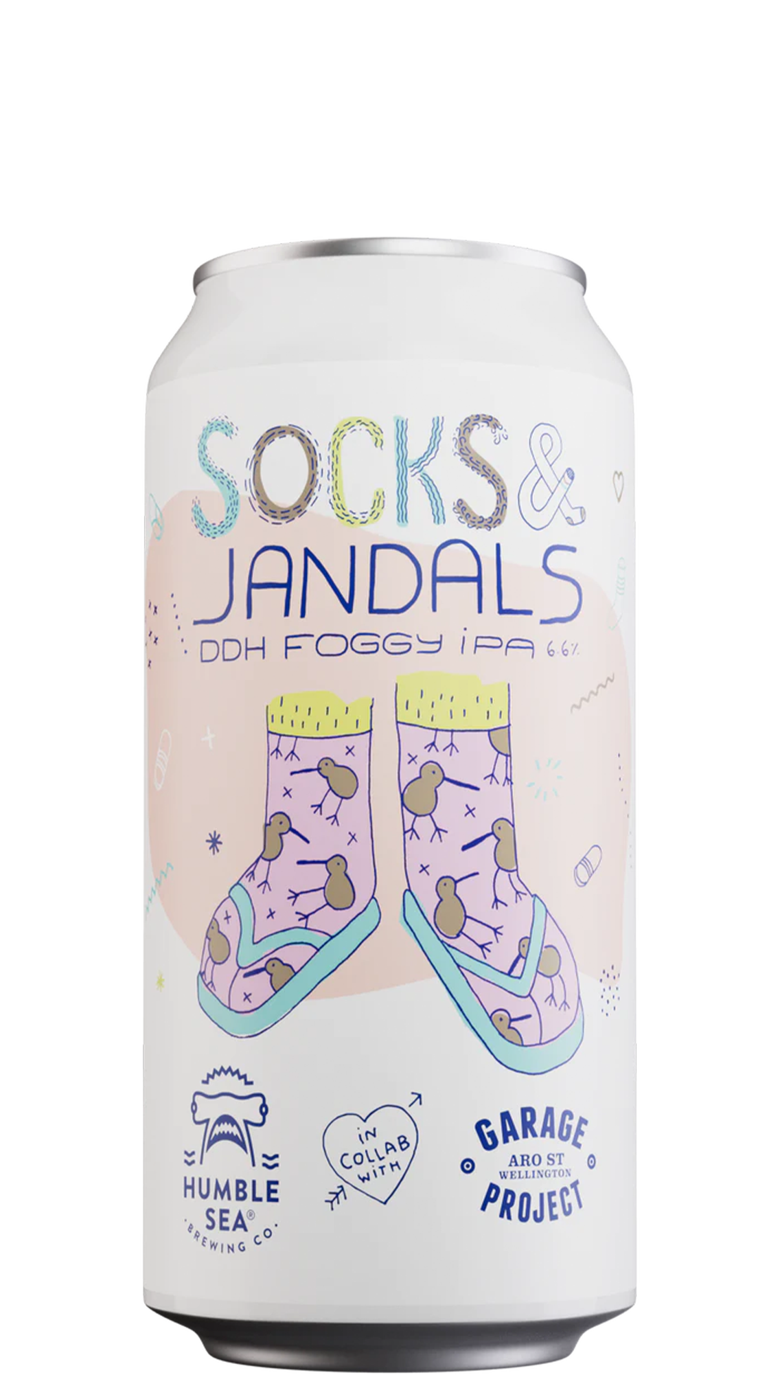 2024 Garage Project x Humble Sea Socks & Jandals Hazy IPA Fine Wine