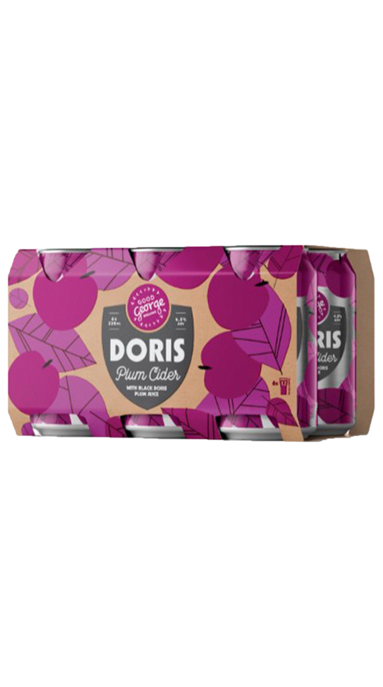 Good George Black Doris Cider 6x330ml Cans