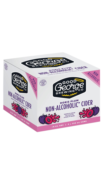  Good George Black Doris Non-Alc Cider 4x330ml Cans