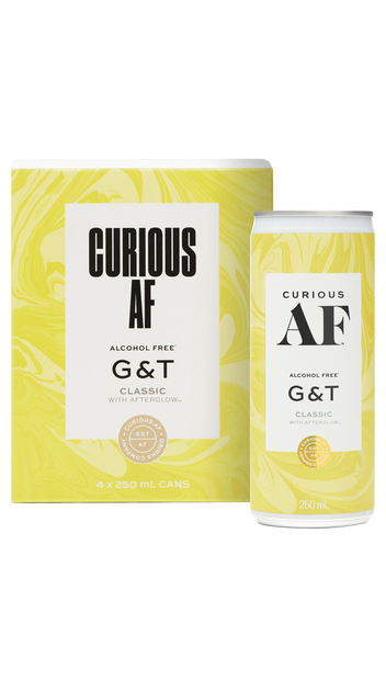  Curious AF Classic G&amp;T 4 x 250ml