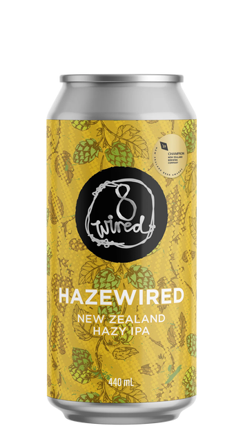  8 Wired Hazewired NZ Hazy IPA 440ml can