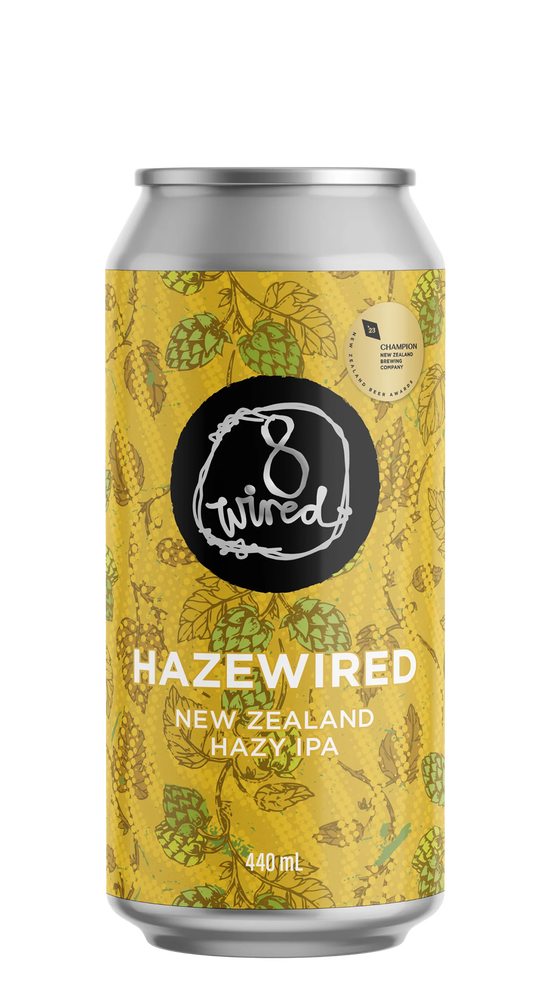 8 Wired Hazewired NZ Hazy IPA 440ml can