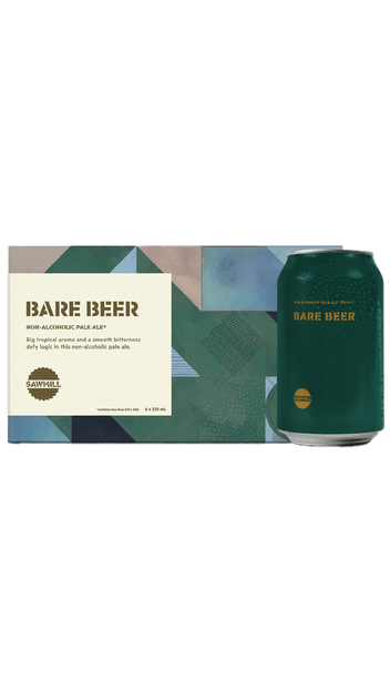  Sawmill Bare Beer Non Alcoholic 6 Pack Cans