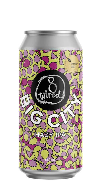  8 Wired Big City Hazy IPA 440ml can