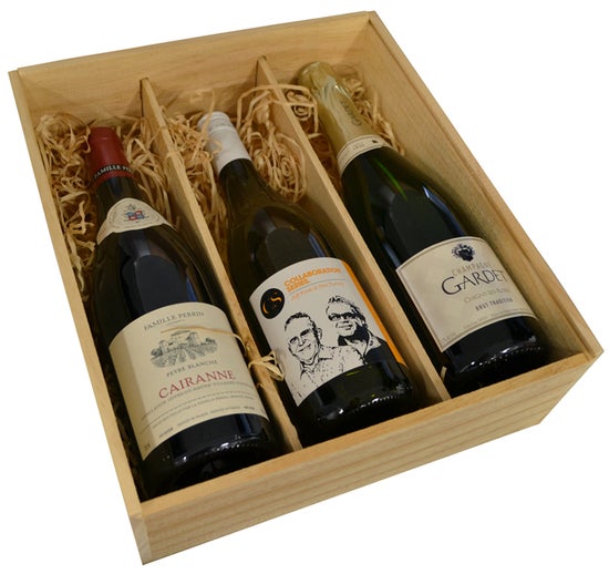 Gift Box Wooden Triple