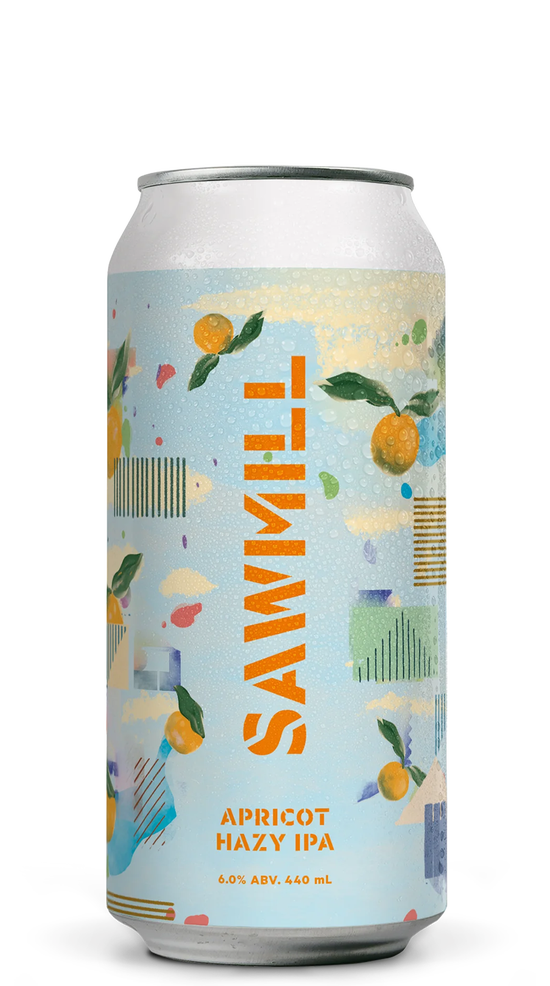 Sawmill Apricot Hazy IPA 440ml can